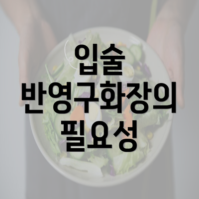 입술 반영구화장의 필요성