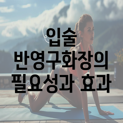 입술 반영구화장의 필요성과 효과