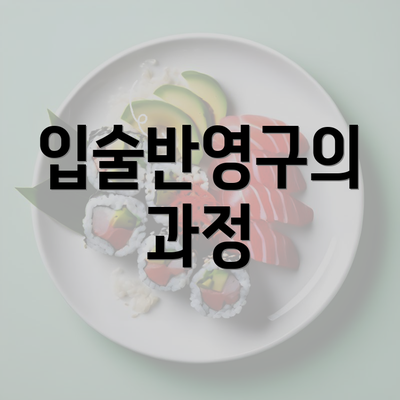 입술반영구의 과정