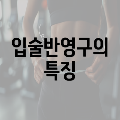 입술반영구의 특징