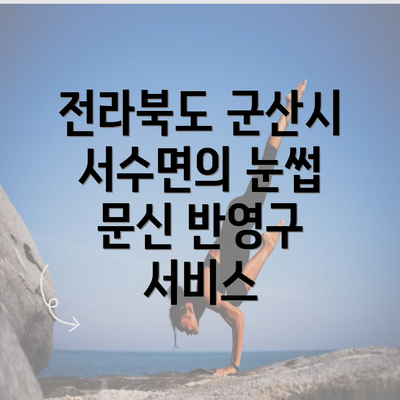 전라북도 군산시 서수면의 눈썹 문신 반영구 서비스