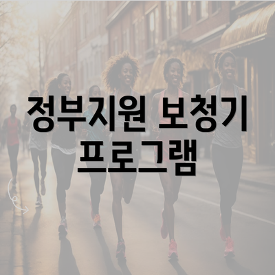 정부지원 보청기 프로그램