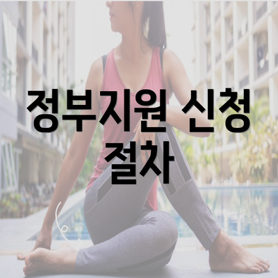 정부지원 신청 절차