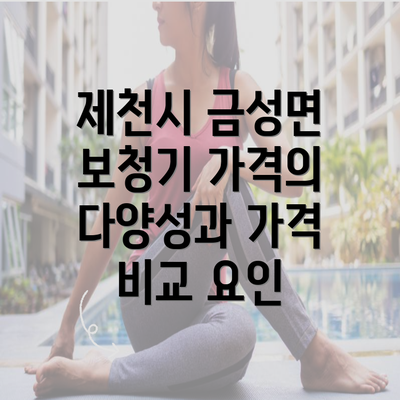 제천시 금성면 보청기 가격의 다양성과 가격 비교 요인