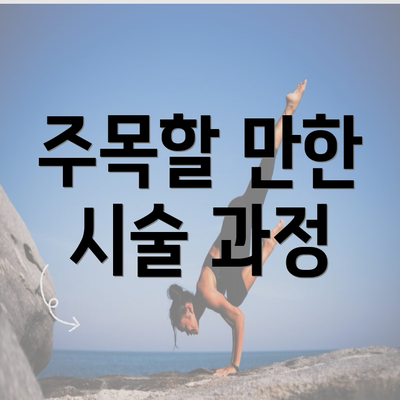 주목할 만한 시술 과정