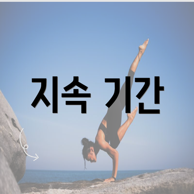 지속 기간