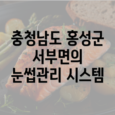 충청남도 홍성군 서부면의 눈썹관리 시스템