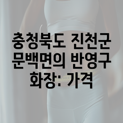 충청북도 진천군 문백면의 반영구 화장: 가격