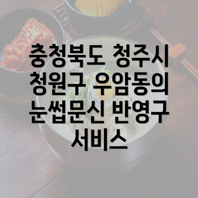 충청북도 청주시 청원구 우암동의 눈썹문신 반영구 서비스