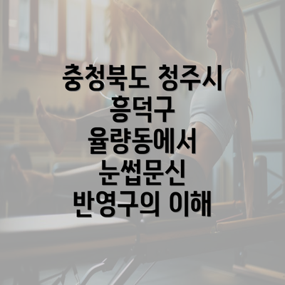 충청북도 청주시 흥덕구 율량동에서 눈썹문신 반영구의 이해