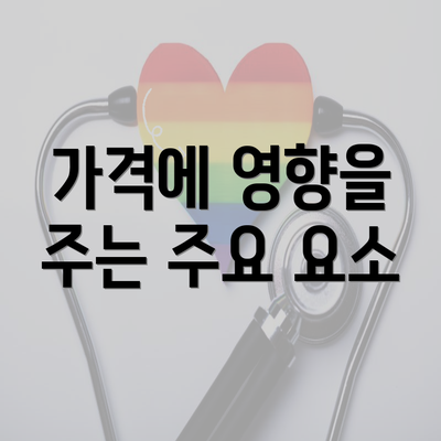 가격에 영향을 주는 주요 요소