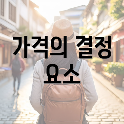 가격의 결정 요소