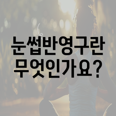 눈썹반영구란 무엇인가요?