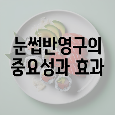 눈썹반영구의 중요성과 효과