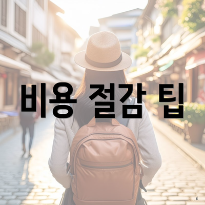 비용 절감 팁