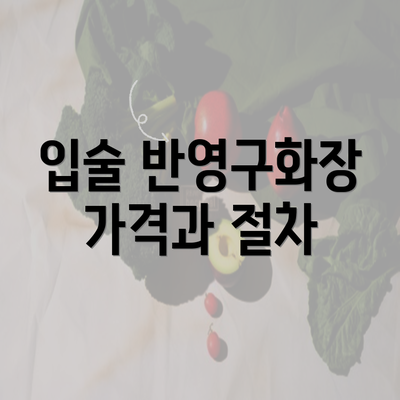 입술 반영구화장 가격과 절차