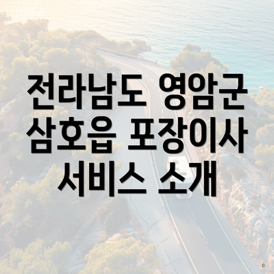 전라남도 영암군 삼호읍 포장이사 서비스 소개