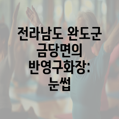 전라남도 완도군 금당면의 반영구화장: 눈썹