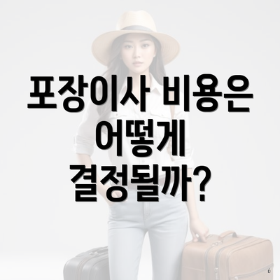 포장이사 비용은 어떻게 결정될까?