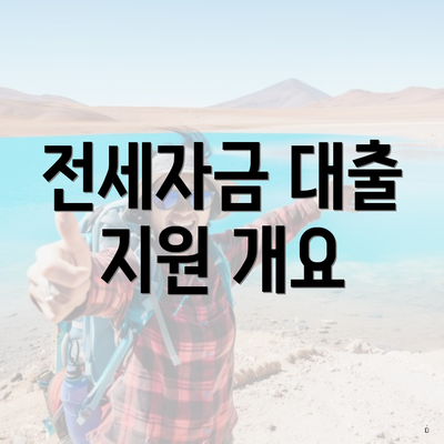 전세자금 대출 지원 개요