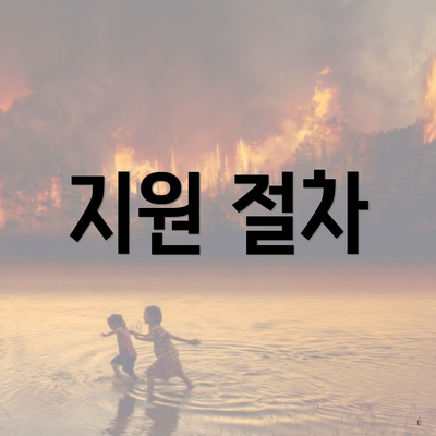 지원 절차