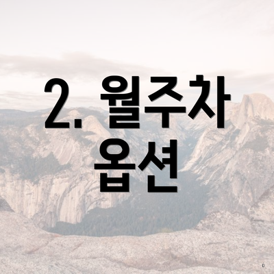 2. 월주차 옵션