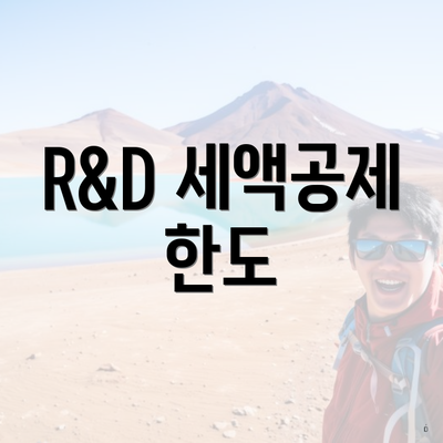 R&D 세액공제 한도
