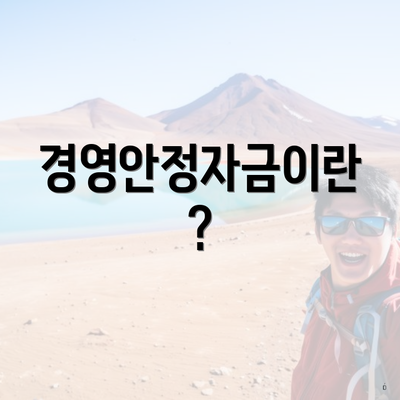 경영안정자금이란?