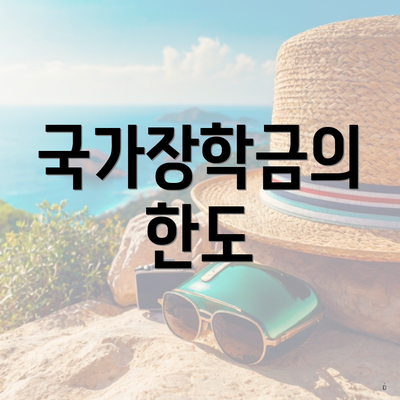 국가장학금의 한도