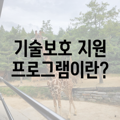 기술보호 지원 프로그램이란?