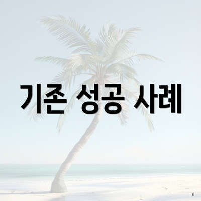 기존 성공 사례