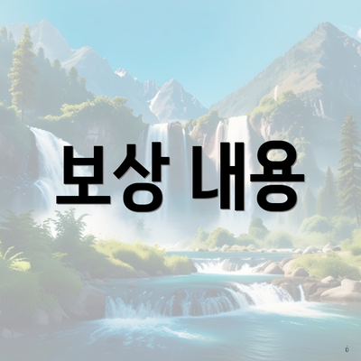 보상 내용
