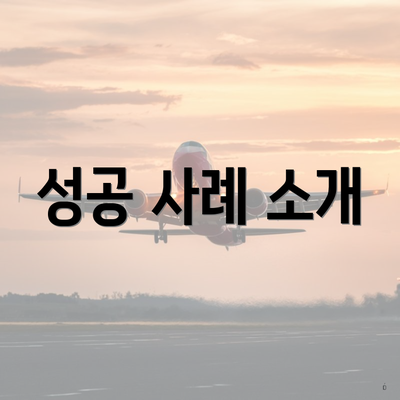성공 사례 소개