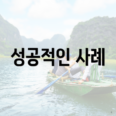 성공적인 사례