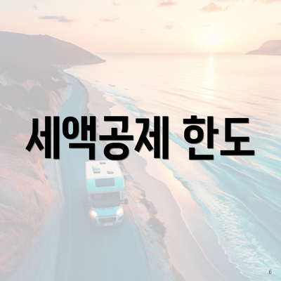 세액공제 한도