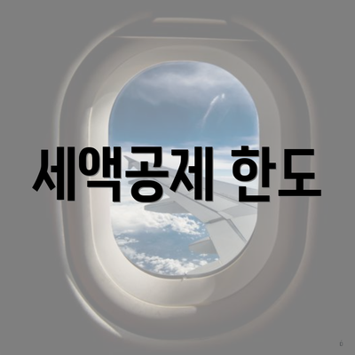세액공제 한도