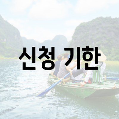 신청 기한
