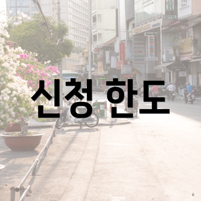 신청 한도