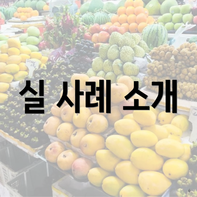 실 사례 소개