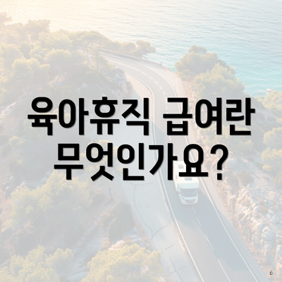 육아휴직 급여란 무엇인가요?
