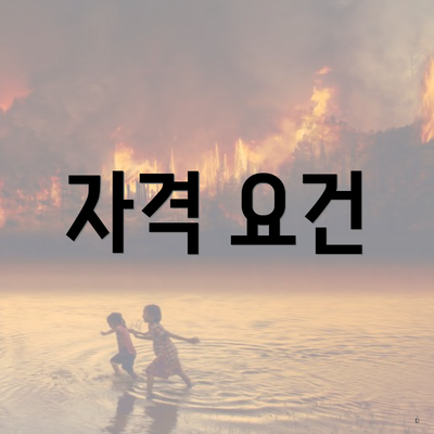 자격 요건