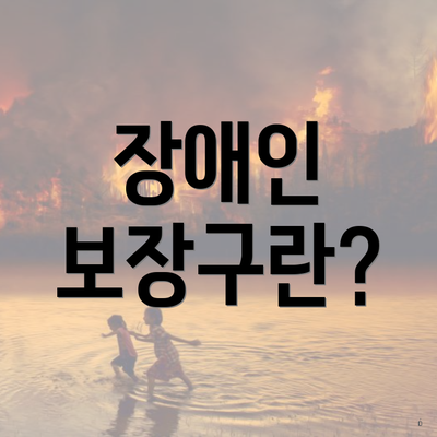 장애인 보장구란?