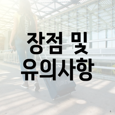 장점 및 유의사항