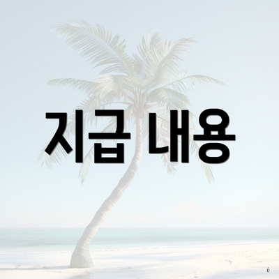 지급 내용