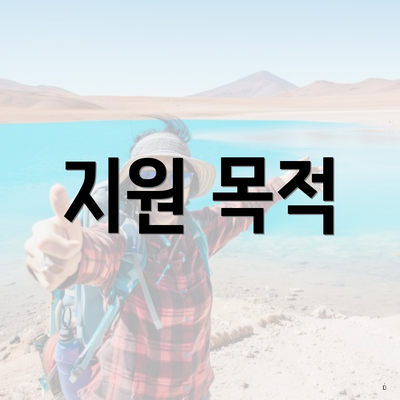 지원 목적