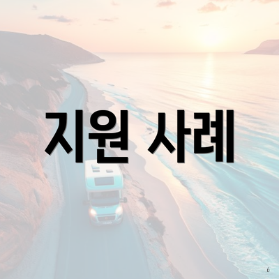 지원 사례