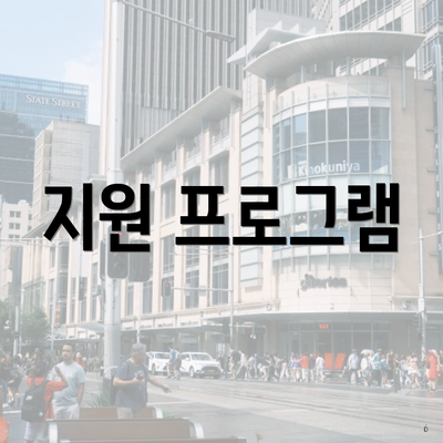 지원 프로그램