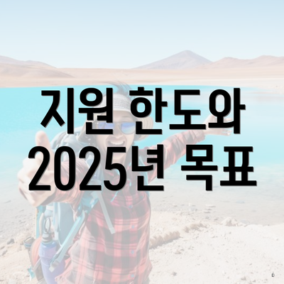 지원 한도와 2025년 목표