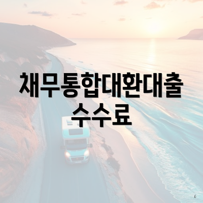 채무통합대환대출 수수료
