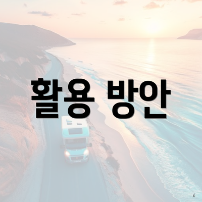 활용 방안